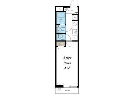 リブリ・セレッサ(1K/2階)の間取り写真
