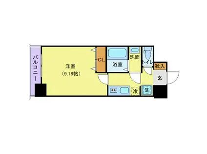 NASIC仙台東口(1K/5階)の間取り写真