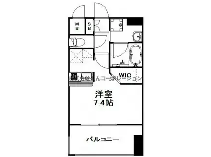 エンクレスト天神MARK(1K/5階)の間取り写真