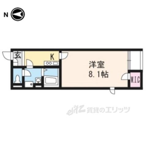 レオネクスト旭(1K/1階)の間取り写真