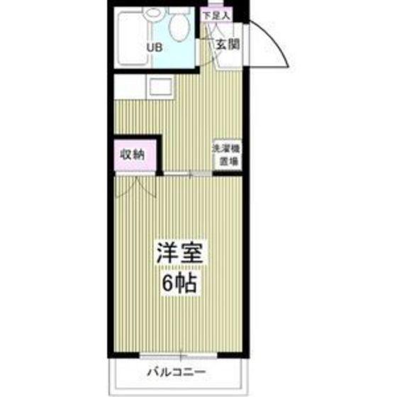 コスモクイーン富田町(1K/3階)の間取り写真