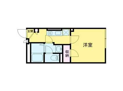 ザ・ハウス練馬桜台(1K/3階)の間取り写真