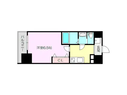 ラグゼ新大阪北(1K/7階)の間取り写真