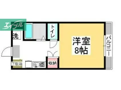 サンライト津島I号館(1K/5階)の間取り写真