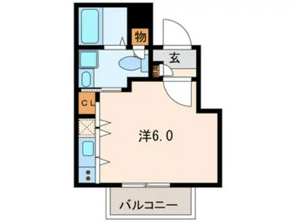 TRAUMHAUS(1K/2階)の間取り写真