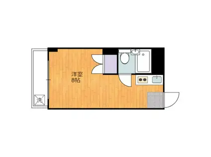 サンライズ津島京町(ワンルーム/2階)の間取り写真