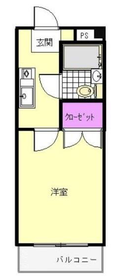 シャンプル井上(1K/3階)の間取り写真
