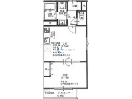 アート北巽(1LDK/1階)の間取り写真