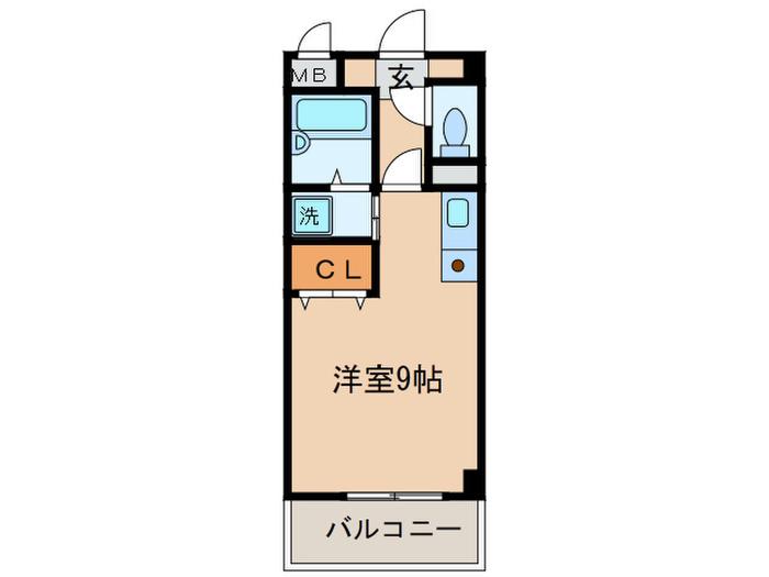 EXCELLENT21(ワンルーム/4階)の間取り写真