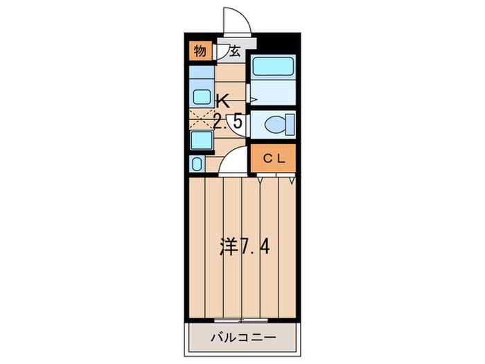 APPLAUD日吉(1K/3階)の間取り写真