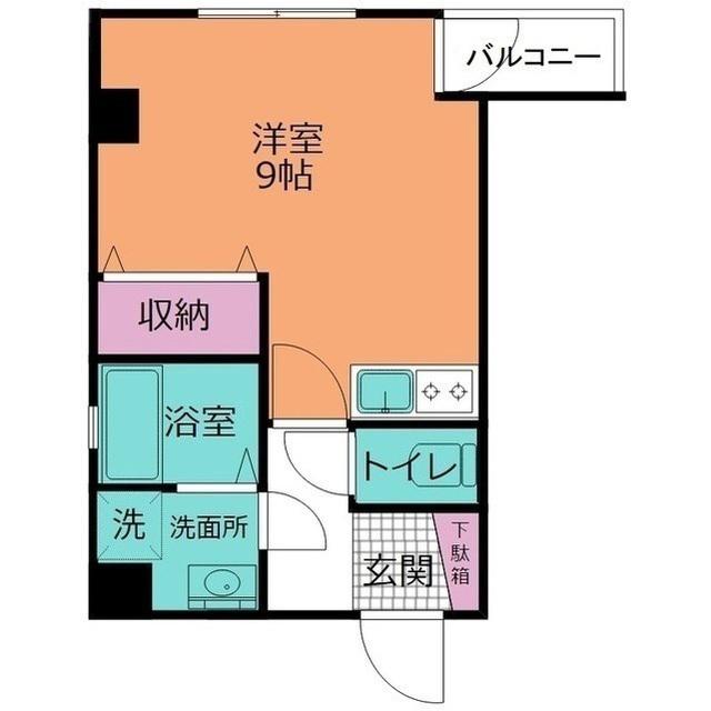 高島本町 MS(ワンルーム/5階)の間取り写真