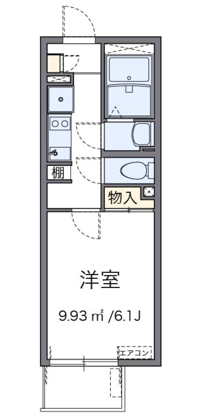 NAGOMI(1K/1階)の間取り写真