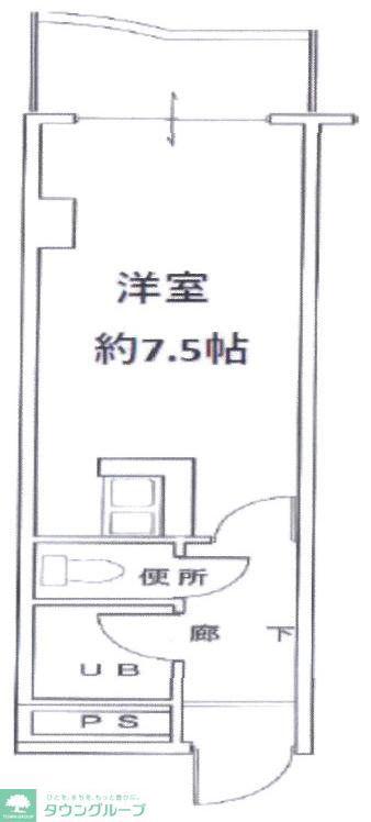 扇インペリアルコート(1K/4階)の間取り写真