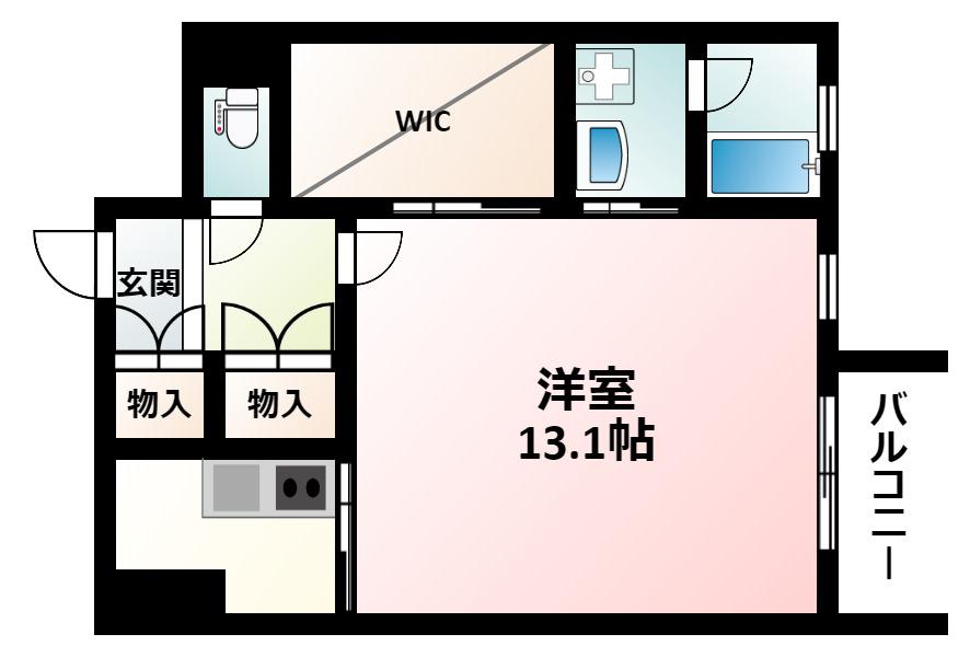 NS FIRST(1K/3階)の間取り写真
