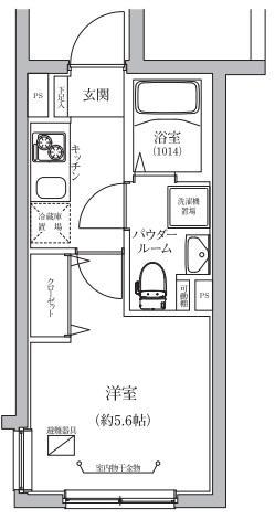 ラフィスタ亀有II(1K/1階)の間取り写真
