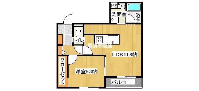 セントカメリア(1LDK/3階)の間取り写真