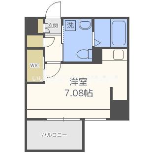 ドゥーエ江坂III(ワンルーム/4階)の間取り写真