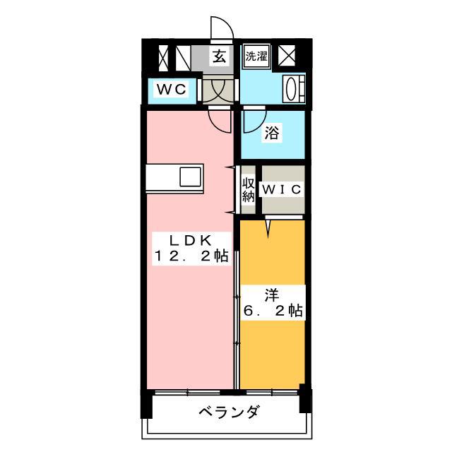 ソラーナ川口(1LDK/4階)の間取り写真