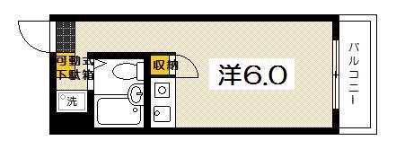 コーポマルニ(ワンルーム/3階)の間取り写真