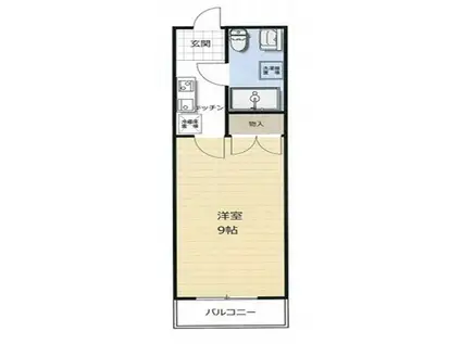 ラ・パルテール一宮(1K/1階)の間取り写真