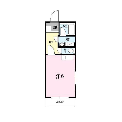 レジデンス暁(1K/3階)の間取り写真
