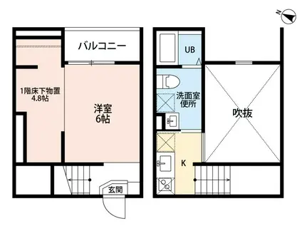 BREEZERESIDENCEMORIYAMA(1K/1階)の間取り写真