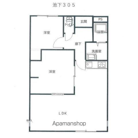 ピボットマンション池下(2LDK/3階)の間取り写真