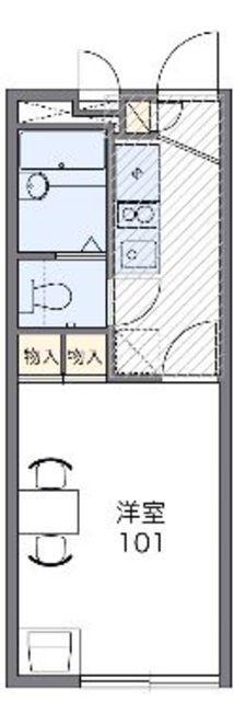レオパレスコンフォート(1K/1階)の間取り写真