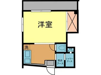 片山第二ビル(ワンルーム/3階)の間取り写真