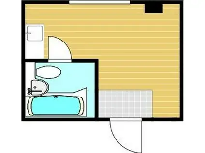 サンシャイン我孫子(ワンルーム/1階)の間取り写真