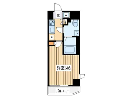 エスレジデンス妙蓮寺(1K/4階)の間取り写真