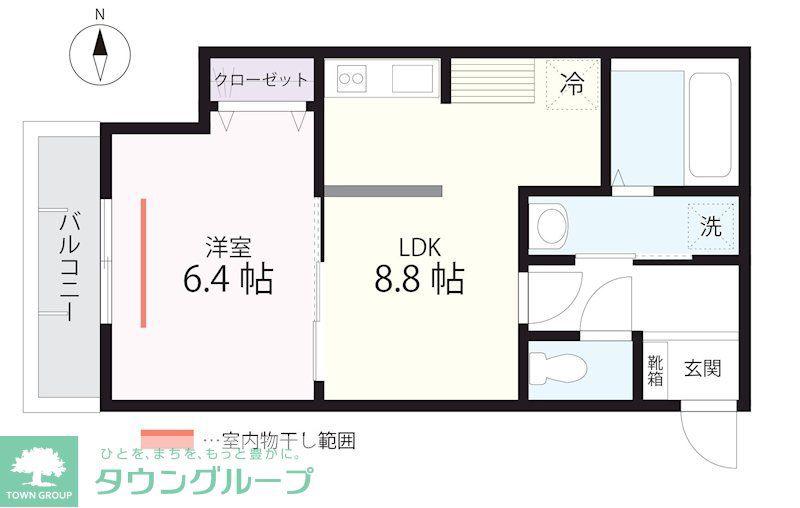 QUIET CRAB HOUSE 鎌倉サーフ(1LDK/3階)の間取り写真