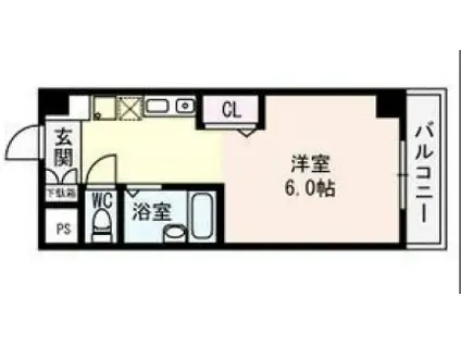 サンシャイン戸川(1K/5階)の間取り写真