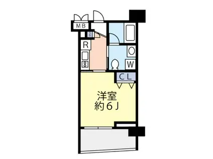 グランヴァンラクシス東大島(1K/5階)の間取り写真