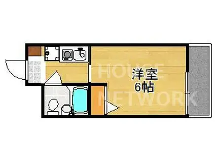 ラピス京都神宮道(1K/3階)の間取り写真