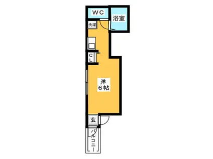 LUMIUS南千住(ワンルーム/3階)の間取り写真