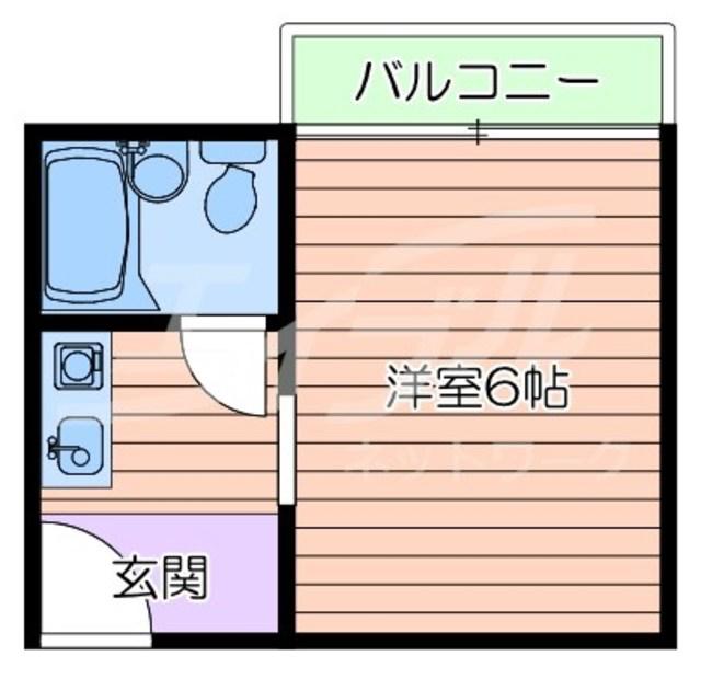 ビスタ千里丘III(1K/1階)の間取り写真