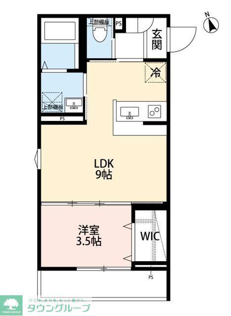 ROBOT HOME 矢部II(1LDK/1階)の間取り写真