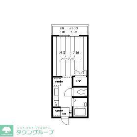 レジデンス渋谷(1K/2階)の間取り写真