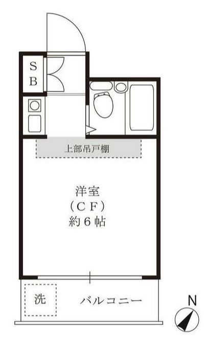 川崎西ダイカンプラザ(ワンルーム/3階)の間取り写真