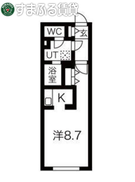 G VIVRE 岡崎駅前(1K/2階)の間取り写真