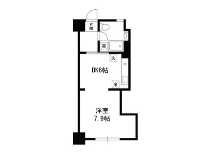 メゾン・ド・メルシー(1DK/9階)の間取り写真