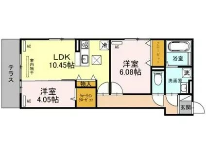 LAZLAZO ESY(2LDK/2階)の間取り写真