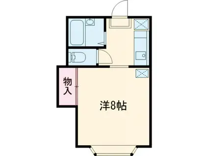 ホープウイングC(1K/2階)の間取り写真