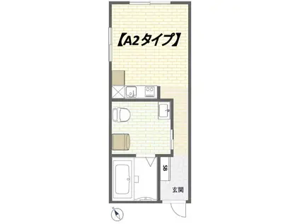 HWヒルズ駒込(ワンルーム/2階)の間取り写真