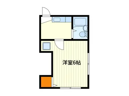 保戸田荘(1K/2階)の間取り写真