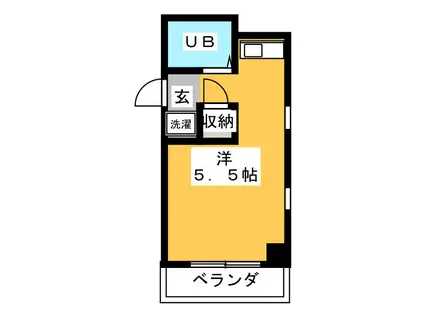 ドムス西早稲田(ワンルーム/3階)の間取り写真