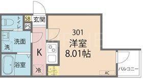 J-MAISON矢部I(1K/3階)の間取り写真
