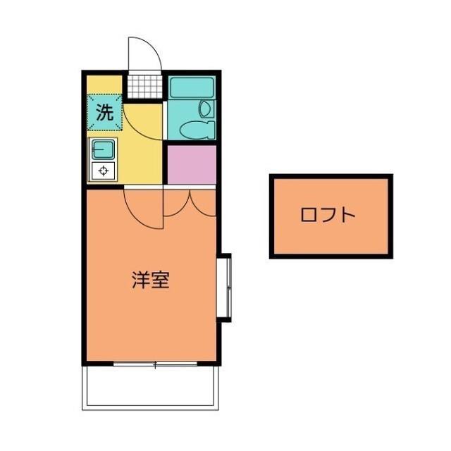 ヴィラ フォレスト(1K/1階)の間取り写真