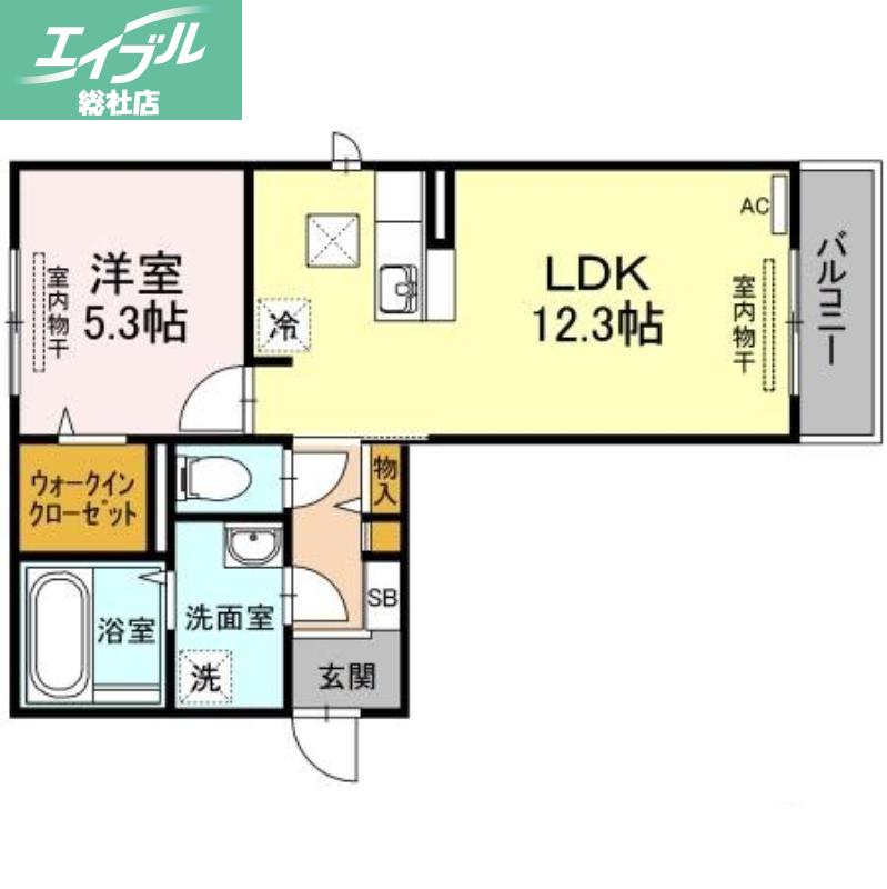 メナージュ(1LDK/1階)の間取り写真